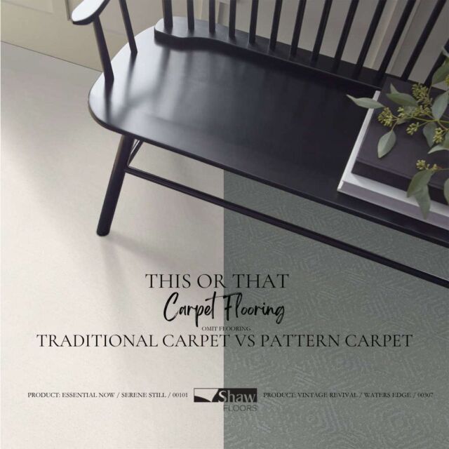 Which do you prefer: the timeless simplicity of traditional carpet or the bold statement of patterned carpet? 🏠✨ Let us know in the comments below! 

#ThisOrThat #CarpetFlooring #ShawFloors